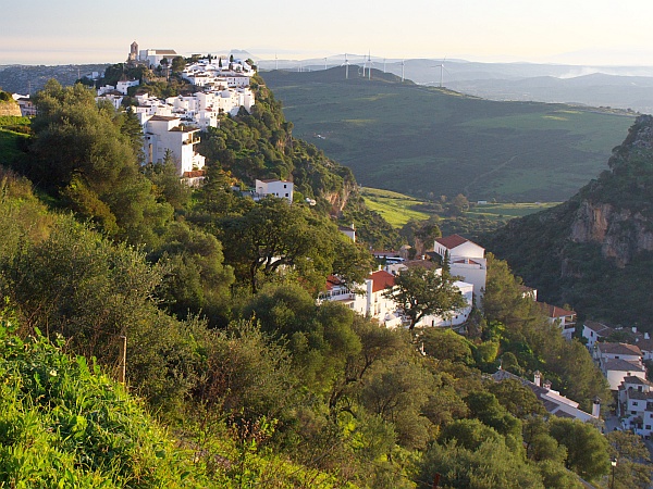 Casares in February - from the walking route.