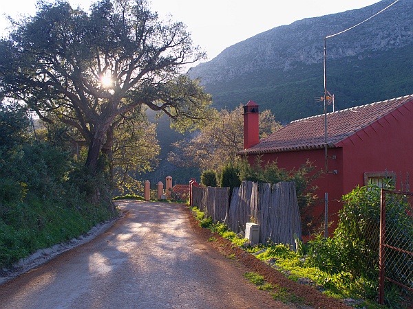 A beautiful bend in the road on the circular route at Casares